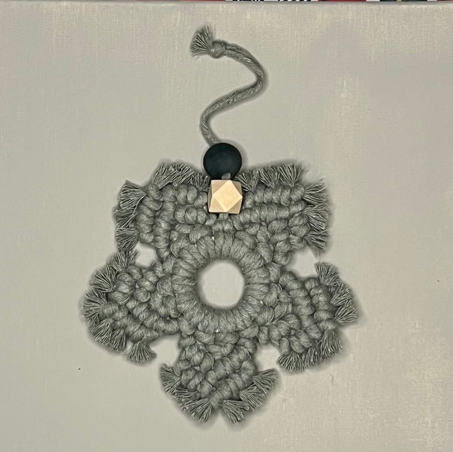 Macrame Snowflake Ornament