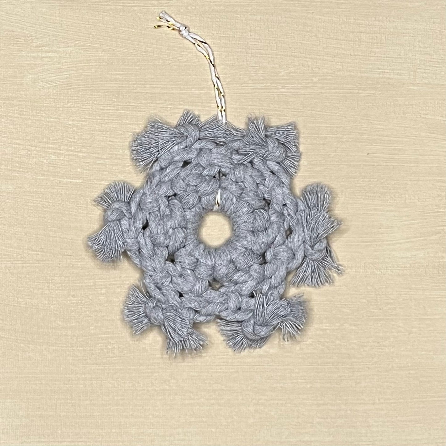 Macrame Snowflake Ornament