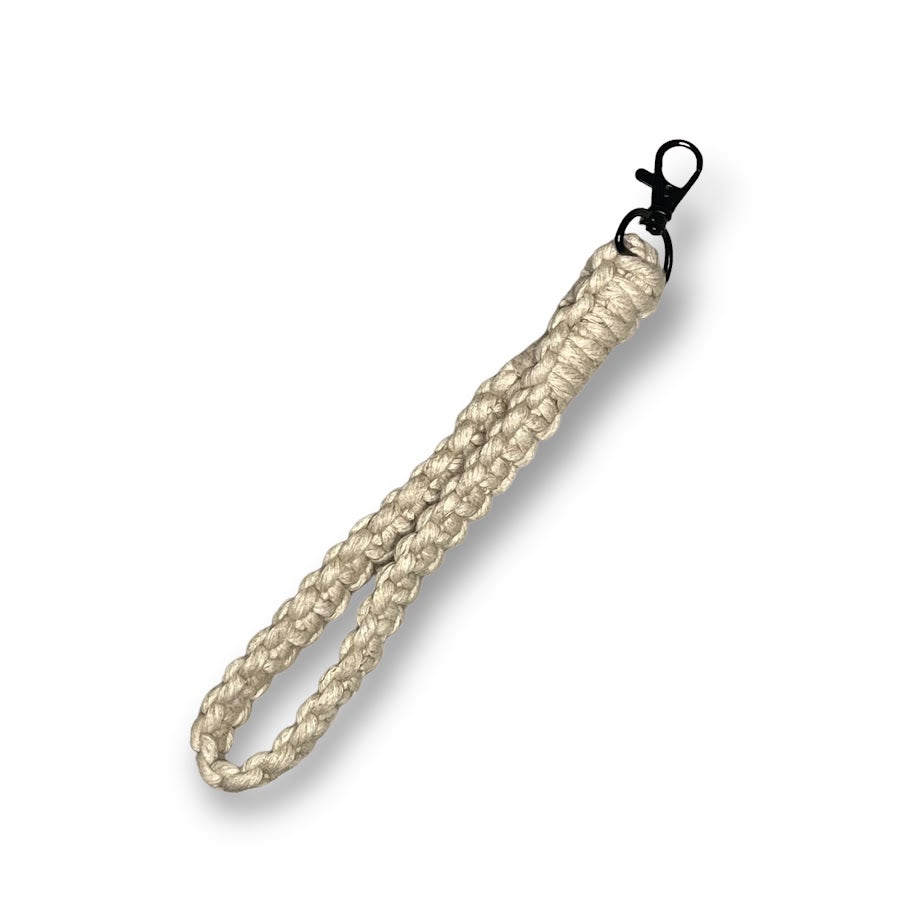 Macrame Wristlet | Linen