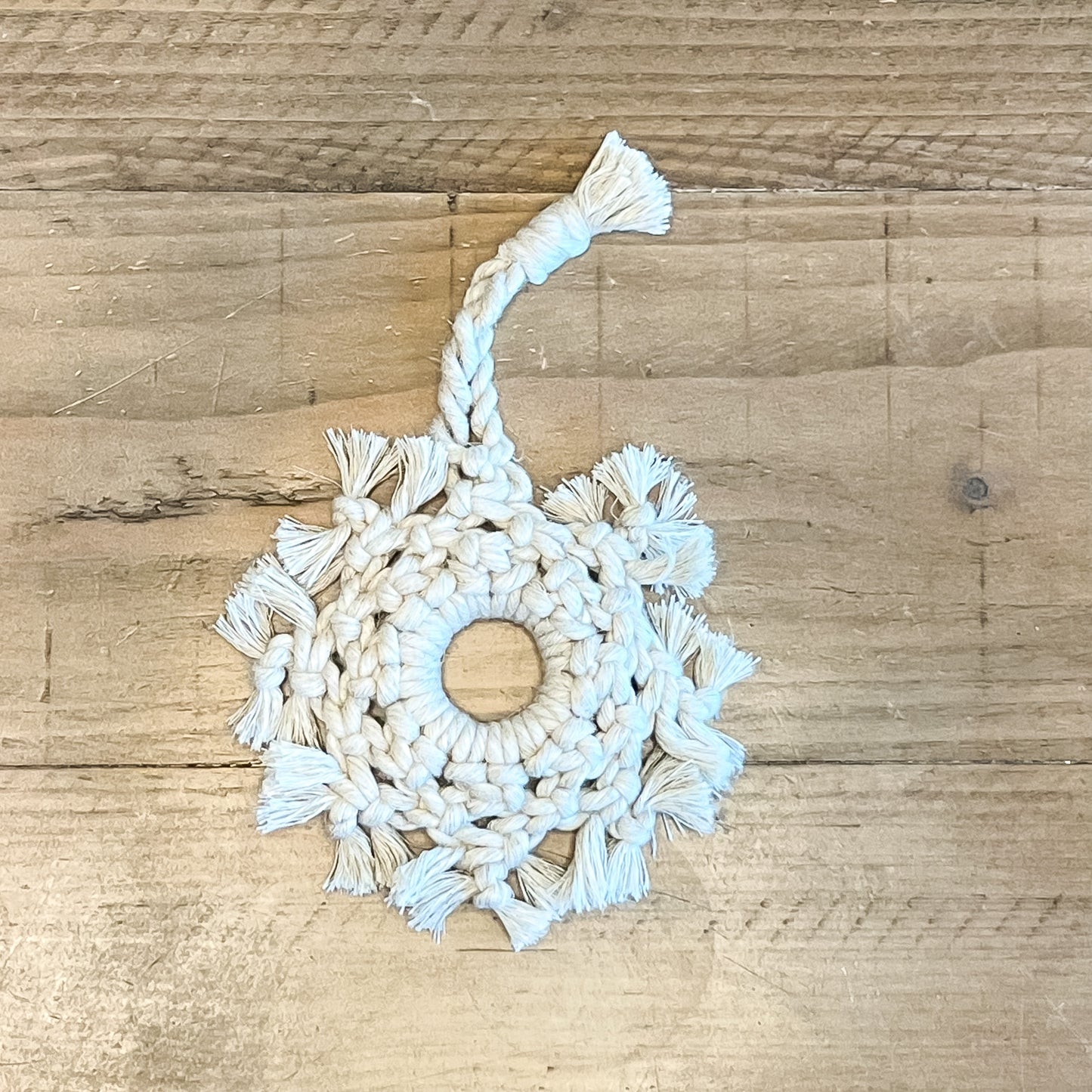 Macrame Snowflake Ornament