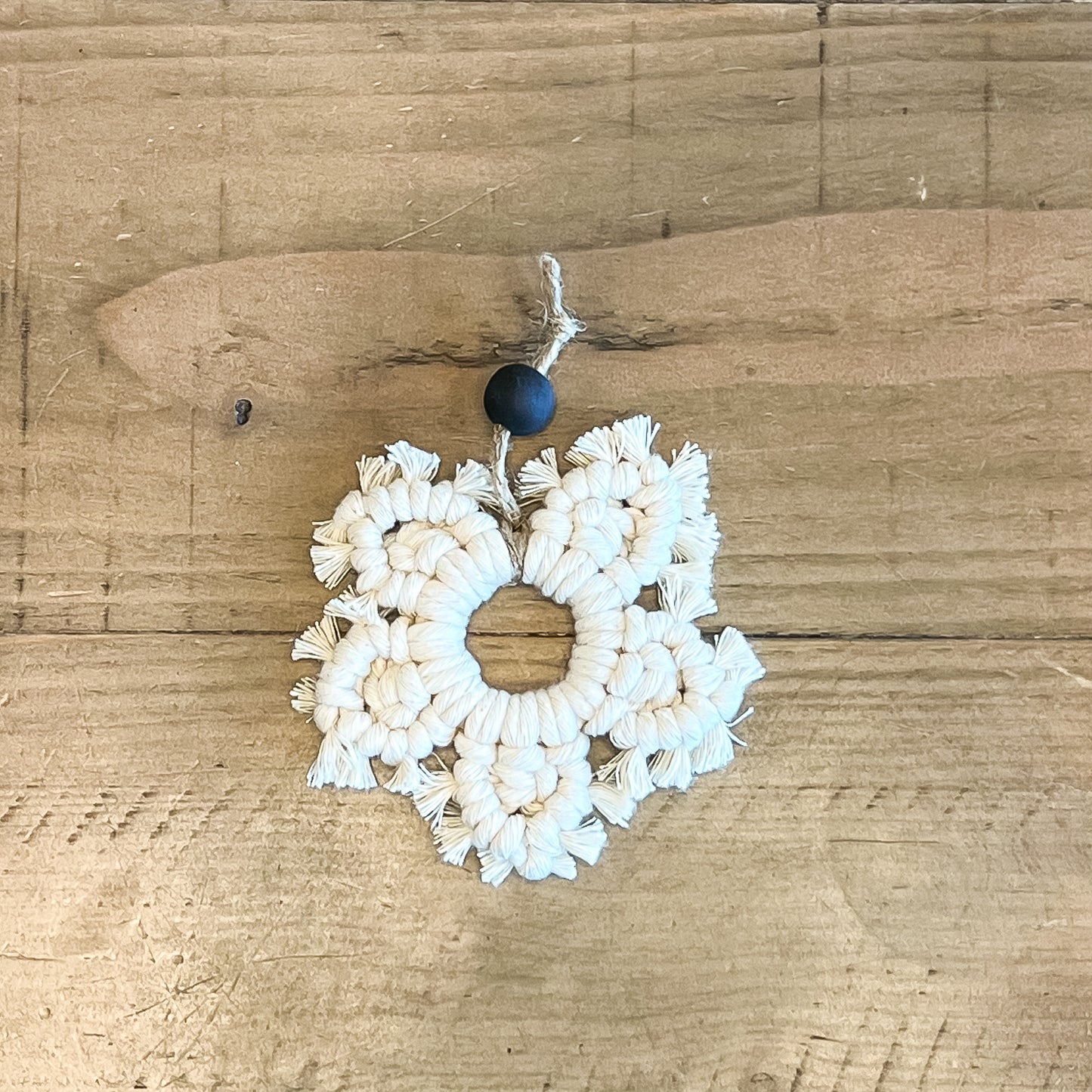 Macrame Snowflake Ornament