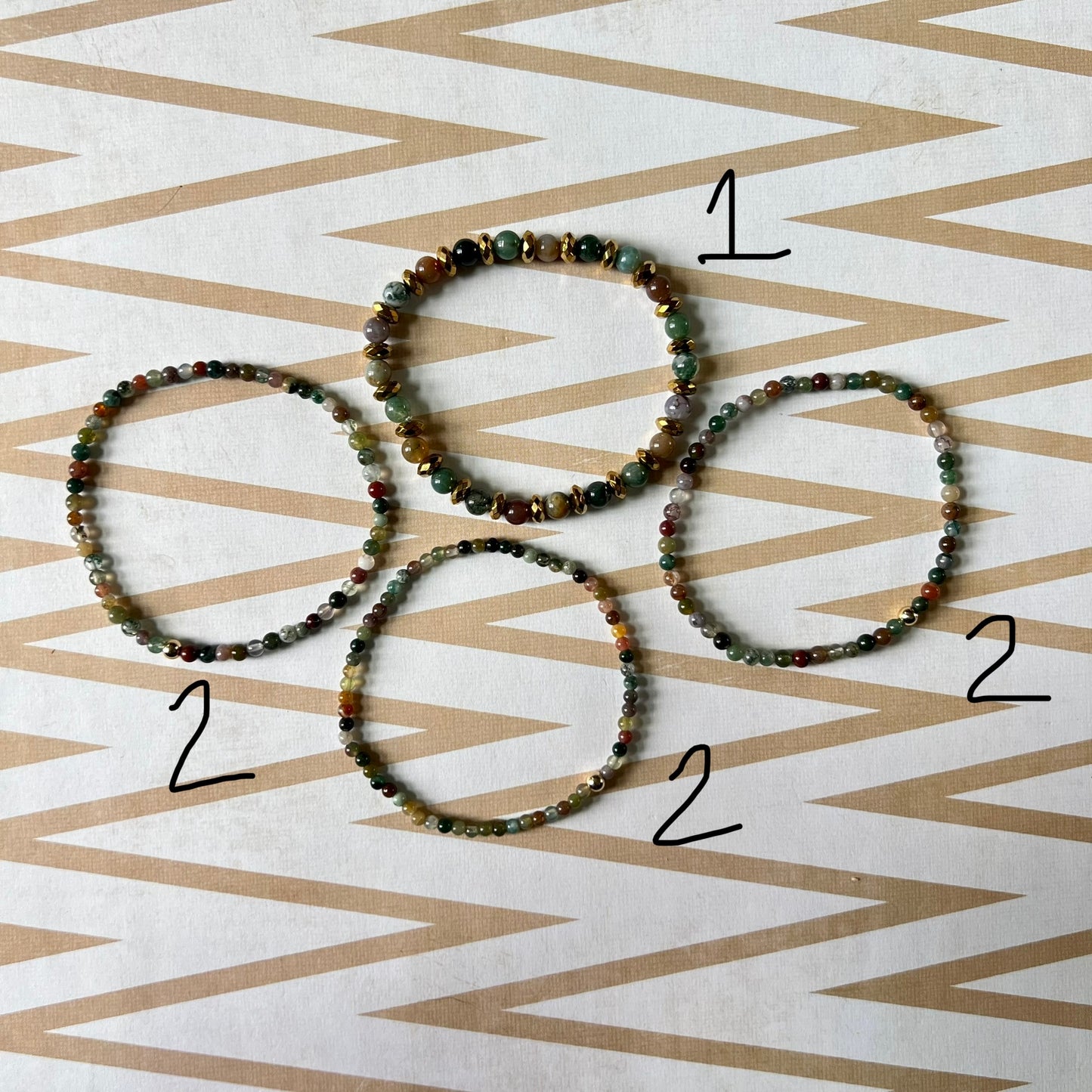 Fancy Jasper Stretch Bracelets