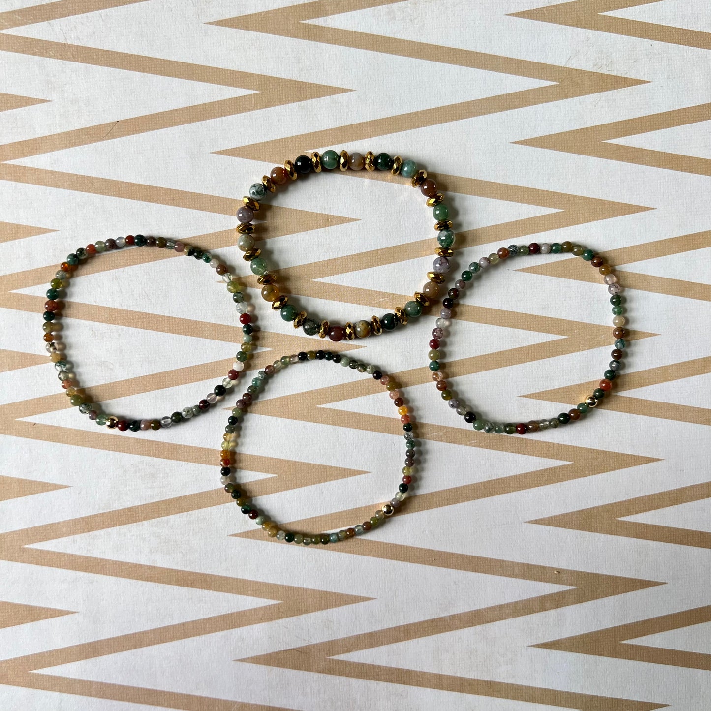 Fancy Jasper Stretch Bracelets