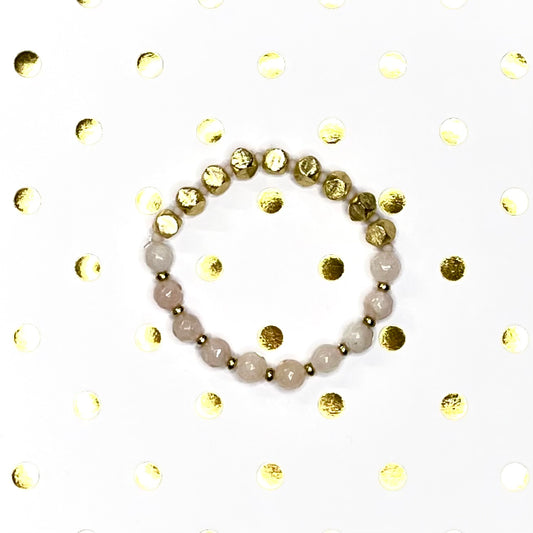 Cover Me In Sunshine | Pink and Gold Mix and Match Stretch Bracelet Stacker