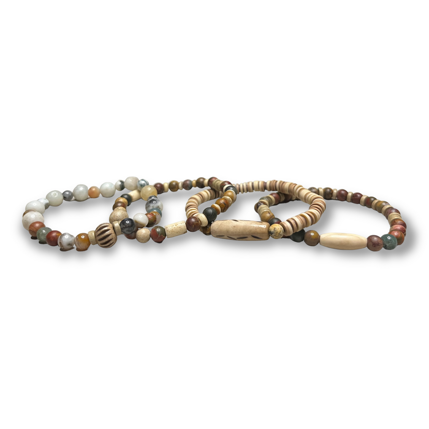 Earth Tones Jasper Bracelet Set