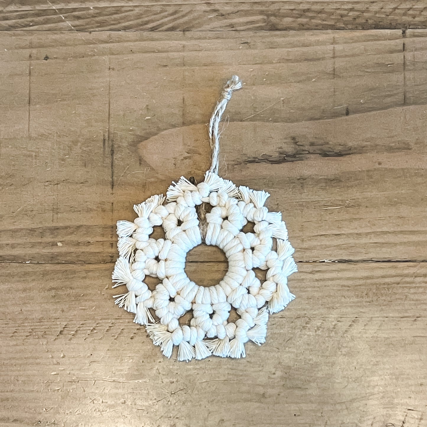 Macrame Snowflake Ornament