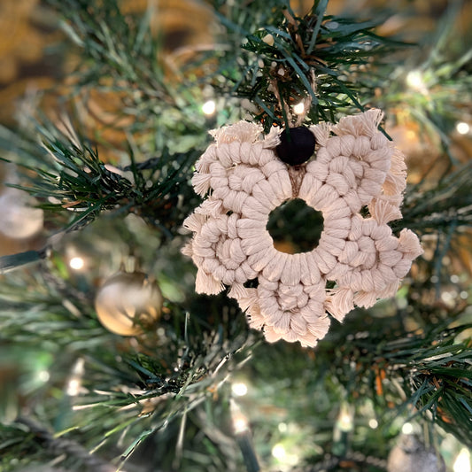Macrame Snowflake Ornament