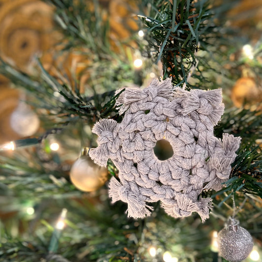 Macrame Snowflake Ornament