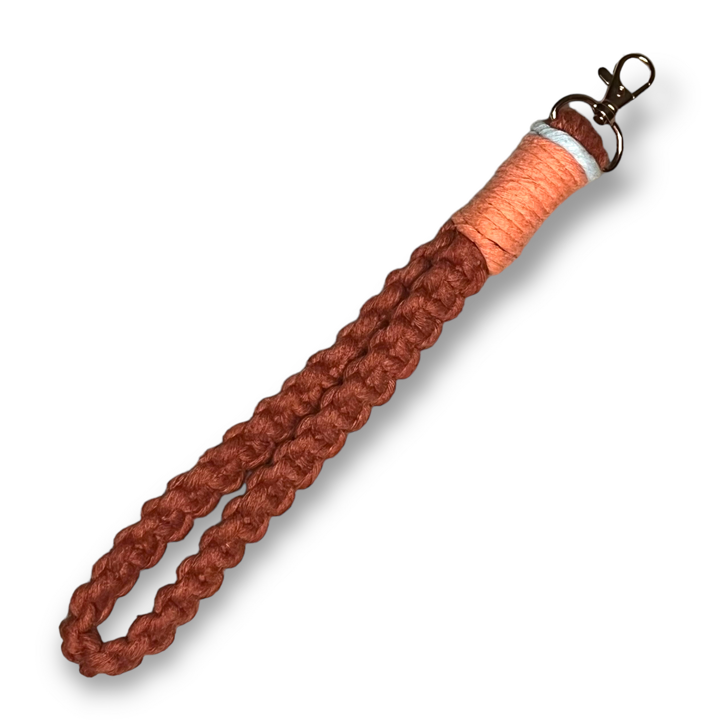 Color Block Macrame Wristlet